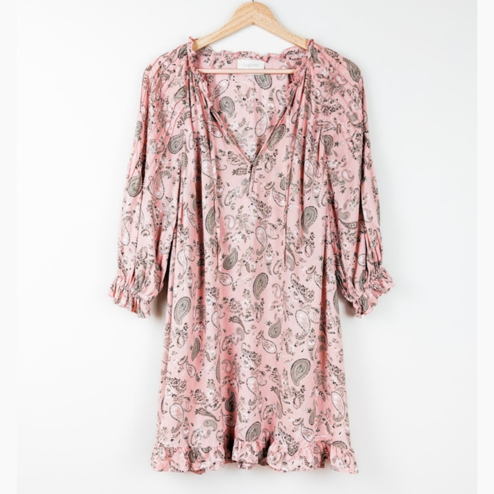 EUC Auguste Thelma Bridgette Sleeved Mini Dress